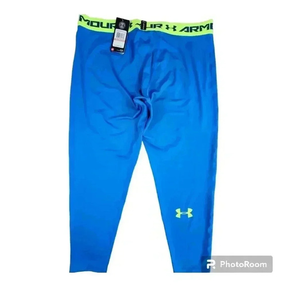 Under Armour Men's HeatGear Leggings blue #1277079 NWT 3XL - Picture 2 of 10